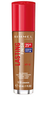 Rimmel London Lasting Finish 25 Hour Foundation, Full Coverage Formula with SPF 20, 510 Cinnamon, 30ml