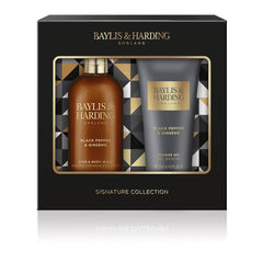Baylis & Harding Black Pepper & Ginseng Men's Luxury Bathing Duo Gift Set - Vegan Friendly (Pack of 1)