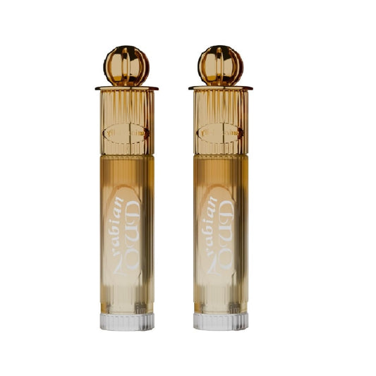 Gold Series Arabian Oudh Attar Roll On for Men & Women - Pack of 2 (6ml Each)