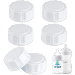 EESC2Y (6-PCs) Travel Bottle Caps Compatible with Avent Bottles, Bottle Lids Replacement