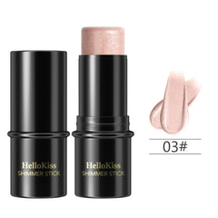 NIKITA.VIVI - Shimmer Stick Makeup Highlighter | Shimmer Cream Powder, Lasting Glow Finish Foundation Stick | Highlighter & Bronzer Pen, Face Brightens & Shades Pencil | Face Series | 6g (#03)