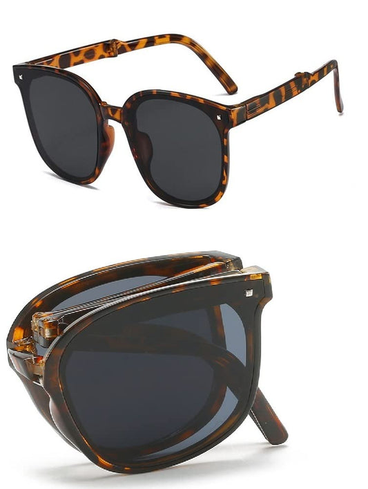 Fashion Polarized Folding Sunglasses, 2023 Smooth Beach UV400 Sunglasses for Men and Women, Suitable for Travel, Driving, Outdoor, Easy to Carry