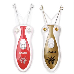 ENZO EN-6088 Facial Epilator - Precision Hair Removal for Women, Rechargeable and Portable with Gentle, Effective Results-Intl Version (RED)