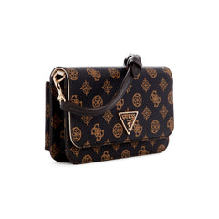 GUESS Womens Noelle Crossbody Flap Organizer Handbag (pack of 1)
