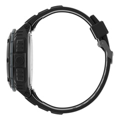 Timex UFC Men's Shock Oversize 50mm Watch - Black Strap Digital Dial Black Case, Black, - Black/Digital/Yellow Digital