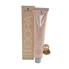 Schwarzkopf Professional Igora Royal Nude Tones Color Creme - 6-46 - Dark Blonde Beige Chocolate