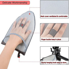 BananaHome Garment Steamer Ironing Glove, Waterproof Anti Steam Mitt with Finger Loop, Complete Care Protective Garment Steaming Mitt, Garment Steamer Accessories for Clothes (Pointy)