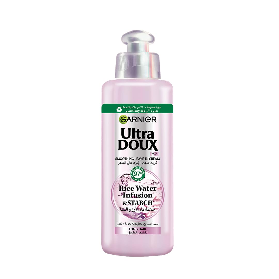 GARNIER ULTRA DOUX Rice Water Crème sans rinçage à l'eau de riz et à l'amidon 200ML main image 0