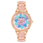 Anne Klein Women analog acrylic rose gold with pink watch