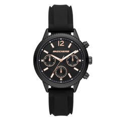 Skechers Women's Watch and Stackable Bracelet Gift Set - Matteson Black