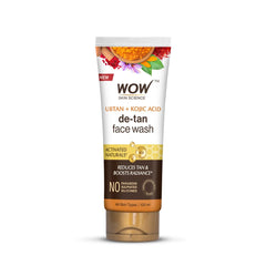 WOW Skin Science Ubtan Face Wash with Chickpea Flour, Turmeric, Saffron, Almond Extract, Rose Water & Sandalwood Oil - No Sulphate, Parabens, Silicones & Color (100mL)