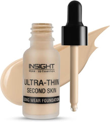 Insight Cosmetics Ultra Thin Second Skin Long-Wear Foundation, 20 ml (03-Sun Beige)