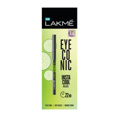 Lakme Insta Cool Kajal for Women, Black, 0.35 g (Pack of 1)