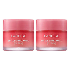 LANEIGE Lip Sleeping Mask, Berry, Nourish, Hydrate, Vitamin C, Murumuru & Shea Butter, Antioxidants, Flaky, Dry Lips - 20g (Pack of 2)