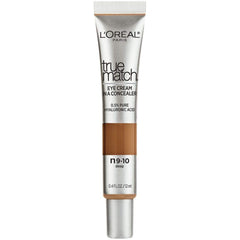 L’Oréal Paris L'OREAL True Match Eye Cream in a Concealer, 0.5% Hyaluronic Acid, Deep N9-10, 0.4 fl. Oz