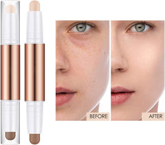 Women Facial Make Up Double-Headed Stick Portable Highlighter Shadow Bronzers Contouring Cosmetics for Professional, Type 3