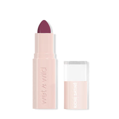 Wet n Wild Rich Satin Lipstick, Long-wearing lipstick with a satin finish, non-drying formula and pigmentation with a velvety-smooth texture, Berry Life
