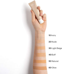 Paese Cosmetics Run for Cover 12h Longwear Foundation, full coverage matt and smooth skin effect, SPF 10, Vitamin E, 30 ml (60W Olive)