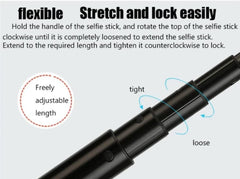 Karessories Motorcycle Selfie Stick Extension Arm Holder 360 Rotation Camera Mount Adjustable for Insta360, GoPro Hero, and other Action Camera (Mount1)