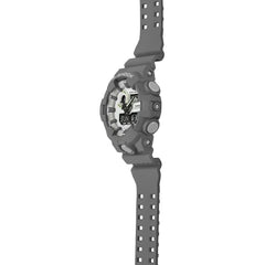 G-Shock Casio GA700HD-8ADR Analog/Digital Wrist Watch with Grey Rasin Band, 50 mm Size, White/Grey, Mens