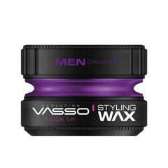 Vasso Hair Styling Wax, Short and Fine Hair, Super Hold and Natural Shine AQUA Hook Up - 150 ml