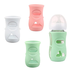NOLACE 3 Pack Avent Silicone Cover for Baby Bottles Made of Natural Glass Shatterproof Baby Bottle Holder Compatible with 8 oz Natural Glass Baby Bottles BPA Free