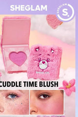 Shiglam Cuddle Time Powder Blush by Axe Care Bears, Highly Pigmented, Fade-Free, Long-Lasting, Natural (Fab-U-Lose, 5g)