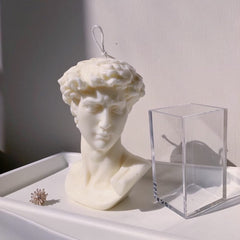 BONUS Large Bust David Statue Soy Wax Scented Candle Hand Poured Aroma Candle Home Candle