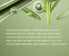 THE FAB BEAUTY Rosemary Mint Strengthening Conditioner For Dry & Crinkled Hair, Leaves Hair Smooth, Supports Hair Strength, Smoothing Conditioner Weightless Hair Treatment