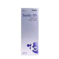 Cipla Saslic DS Foaming Face Wash for Oily, Acne & Pimple Prone Skin (60ml)