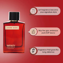 Infinity Dark Side 100ml Eau De Parfum Long Lasting EDP Summer Unisex Parfum For Men & Women