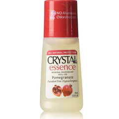 Crystal Essence Mineral Deodorant Roll On Pomegranate 2.25 Oz Pack of 4