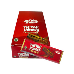 Jakis Tik Tak Kunafa Pistachio Chocolate β Premium Middle Eastern Gourmet Chocolate Bar with Crunchy Kunafa & Roasted Pistachios, Unique Arabic Dessert Flavor - 25g (Pack of 24)