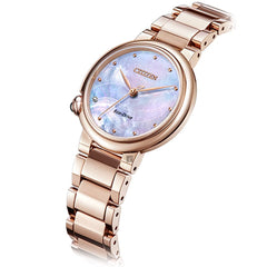 Citizen Women's Analogue Eco-Drive Watch with Stainless Steel Strap EM0912-84Y