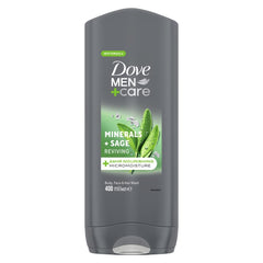 Dove Men Elements Minerals & Sage Bodywash 400ml x 6