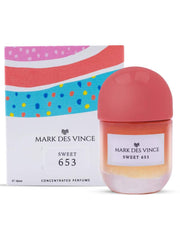 Mark Des Vince Sweet 653 Concentrated Perfume for Men Women Long Lasting Parfum Fragrance For Unisex, 15ml