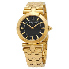 Mathey-Tissot Tarta Quartz Black Dial Ladies Watch D106PN - Yellow Gold-tone