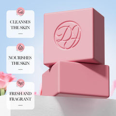 KORNTEEN Rose Flower Essential Oil Soap, 100g, Multi-Purpose, Rich Lather, Deep Cleanse, Refreshing, Oil Control, Silky Smooth