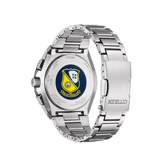 Citizen Men Ecodrive Promaster Blue Dial Stainless Steel Analog-Digital Watch, Silver