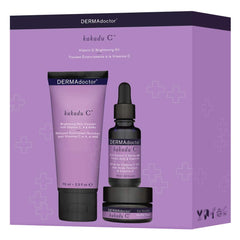 Dermadoctor Kakadu C Vitamin C Brightening Kit (Kakadu C Cleanser 70 Ml, Kakadu C Serum 15 Ml + Kakadu C Eye Souffle 15 Ml)