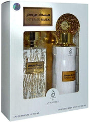 Arabiyat Intense Musk Perfume Gift Set For Unisex, Eau De Parfum, 100 ml + Deodorant, 200 ml