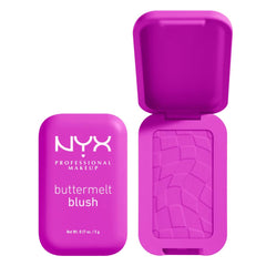 NYX Professional Makeup Buttermelt Blush, Powder Blush, up to 12 H Wear, Fade & Transfer Resistant, All The Butta.