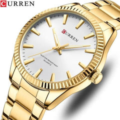 CURREN 8425 Fashion Design Stainless Steel Quartz Watches Casual Business Wrist Watches for Men Luminous Hands Clock