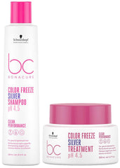 Schwarzkopf - Set of BC Clean Color Frizz Silver Shampoo: 250 ml and BC Bonacure Color Frizz Silver Mask 200 ml