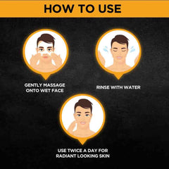 Garnier Men Turbo Bright Double Action Charcoal Facewash, 150g