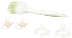 Tommee Tippee Closer to Nature Newborn Baby Bottle Starter Set | Breast-Like Nipple, Anti-Colic Wide Neck Bottles with Slow and Medium Flow Nipples- 9 Piece Set