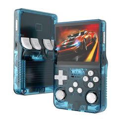R36S Retro 3.5 Inch IPS Screen Handheld Game Console Open Source Linux System 64GB 15000+ Pocket Video Games Player VS RGB20S (Blue)