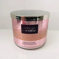 Bath & Body Works And Thousand Wishes Scented 3 Wick Candle 411g- Scented Candle with essential oil.