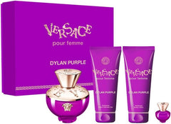 Versace Pour Femme Dylan Purple Eau De Parfum 100ML Perfume Gift Set for Women (Contents May Vary) Dylan Purple LOTE 4 pz