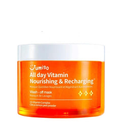 JUMISO All Day Vitamin Nourishing & Recharging Mask 100ml, Vegan Facial washoff mask, korean skincare, skin brightening